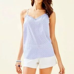 Lilly Pulitzer Ruffled Dusk Tank Top